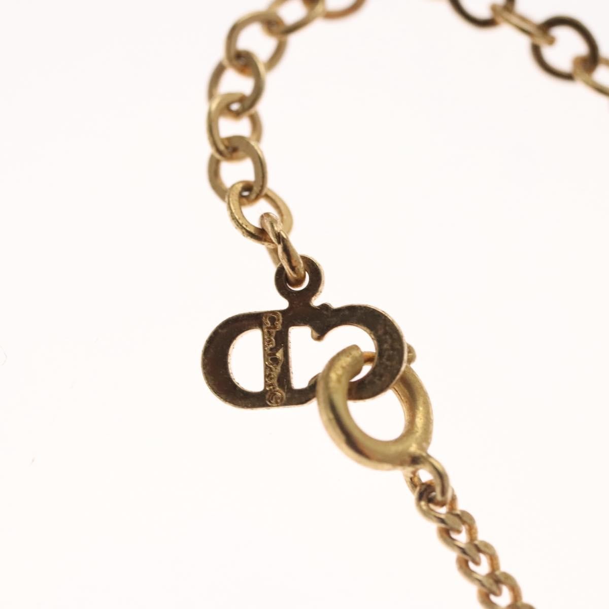 Christian Dior CD Pendant Necklace Metal, GOLD, METAL, Necklace
