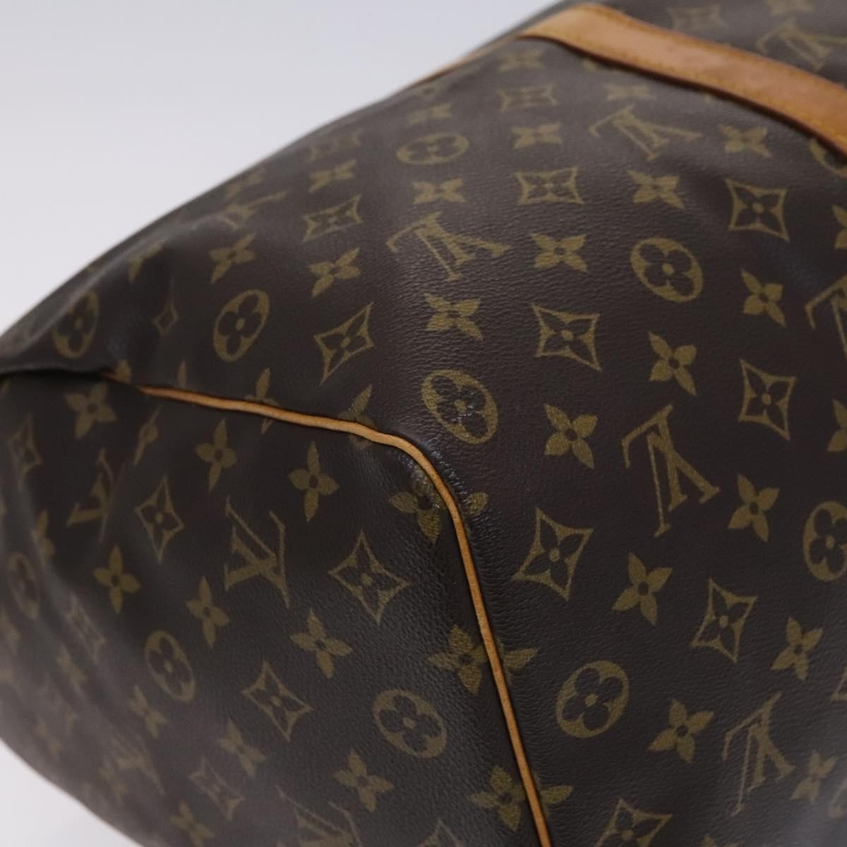 Louis Vuitton Keepall Bag Monogram Canvas, BROWN, CANVAS, Travel bag