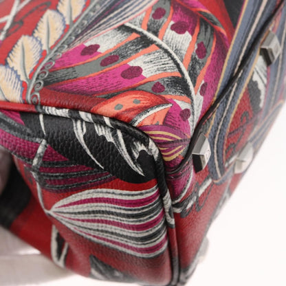 Salvatore Ferragamo Studio Satchel Printed Leather, MULTICOLOUR, LEATHER, Handbag