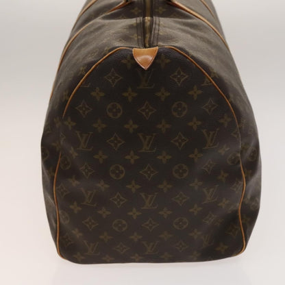 Louis Vuitton Keepall Bag Monogram Canvas, BROWN, CANVAS, Travel bag