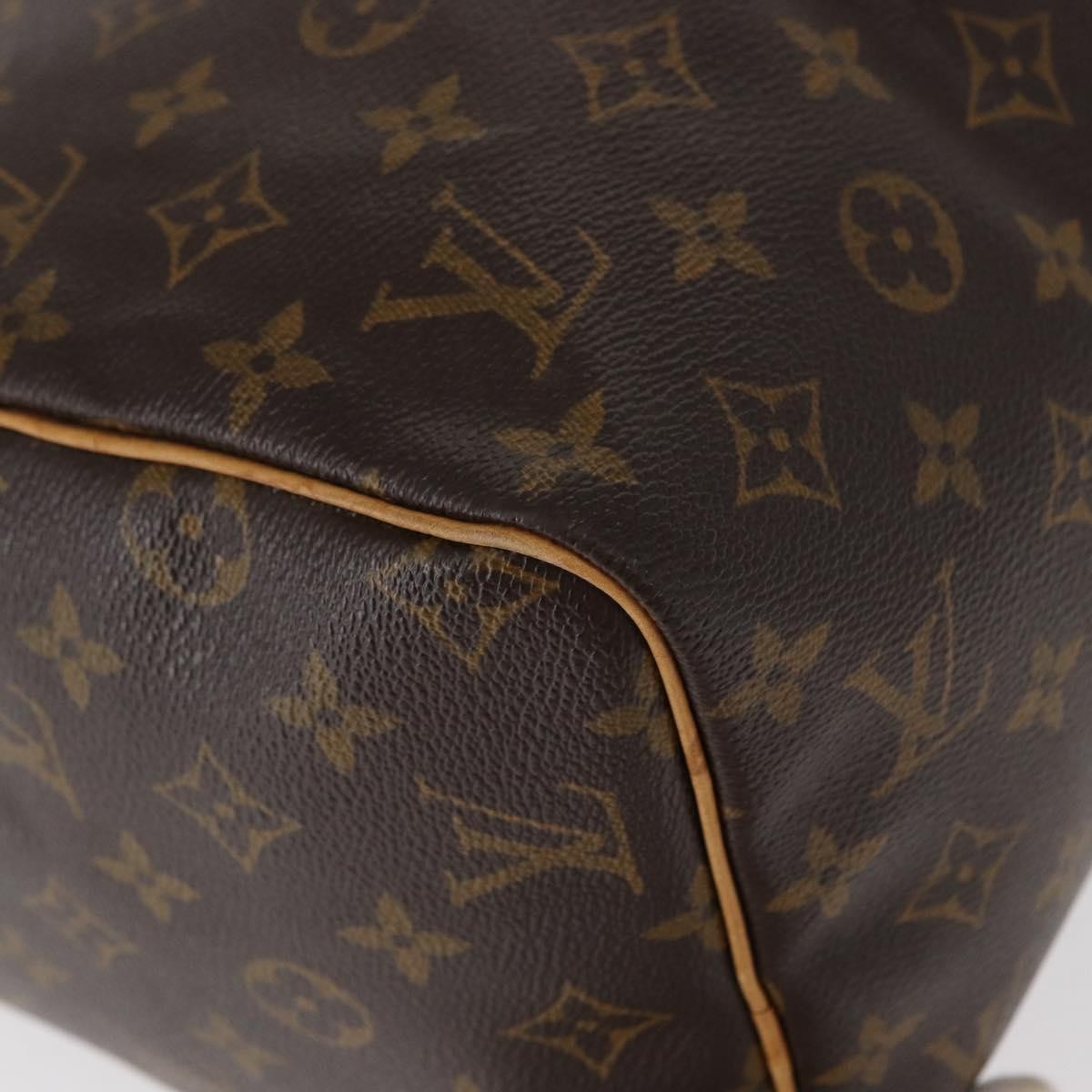 Louis Vuitton Speedy Handbag Monogram Canvas, BROWN, CANVAS, Travel bag
