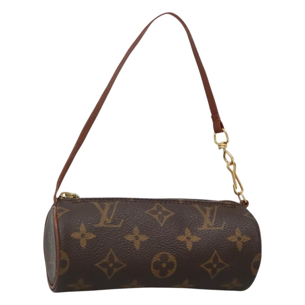 Louis Vuitton Papillon Pochette Monogram Canvas, BROWN, CANVAS, Handbag
