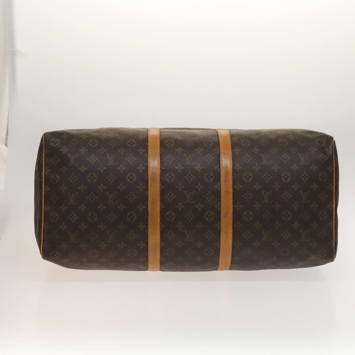 Louis Vuitton Keepall Bag Monogram Canvas, BROWN, CANVAS, Travel bag