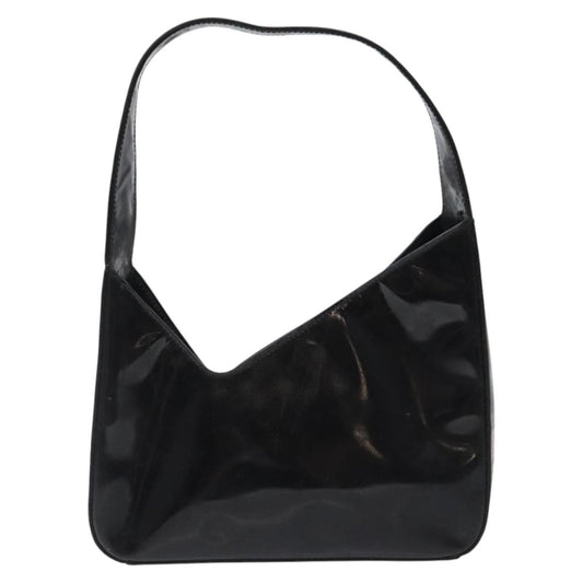 Prada Vintage Shoulder Bag Leather, BLACK, PATENT_LEATHER, Shoulder bag