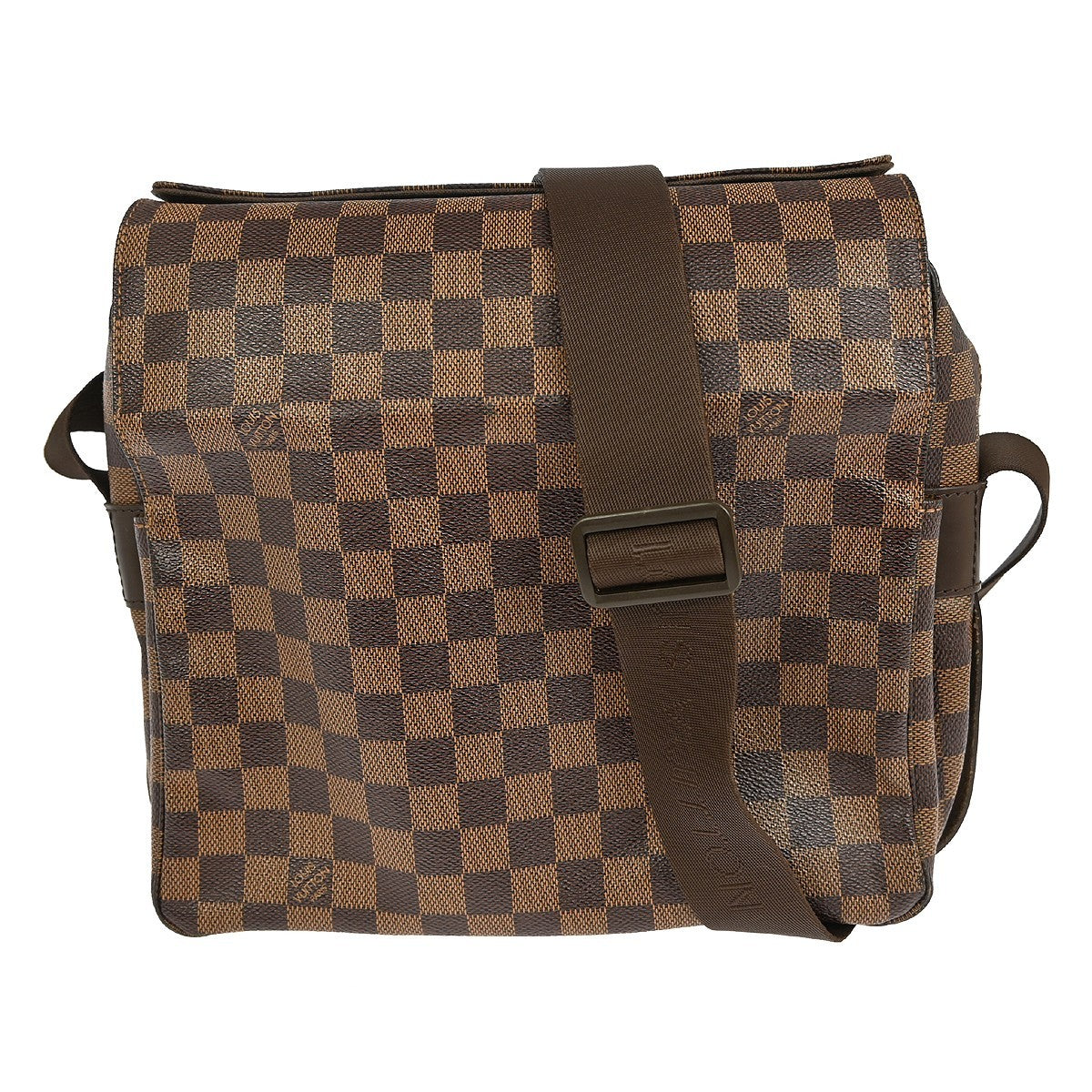 Louis Vuitton Naviglio Handbag Damier, BROWN, CANVAS, Shoulder bag