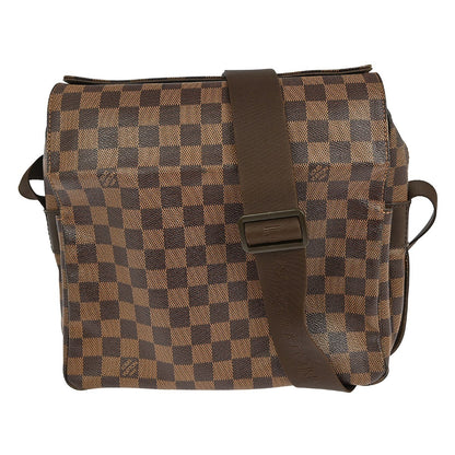 Louis Vuitton Naviglio Handbag Damier, BROWN, CANVAS, Shoulder bag
