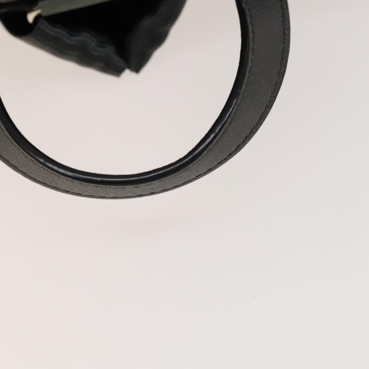 Prada Front Zip Drawstring Backpack Tessuto, GRAY, NYLON, Backpack