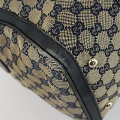 Gucci Vintage Web Boston Bag GG Canvas, NAVY, CANVAS, Handbag