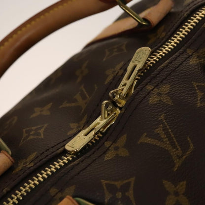 Louis Vuitton Keepall Bag Monogram Canvas, BROWN, CANVAS, Travel bag