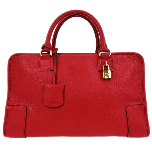Loewe Amazona Bag Leather, RED, LEATHER, Handbag