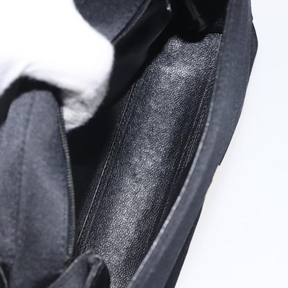 Chanel Vintage Camellia Flap Crossbody Bag Silk, BLACK, SILK, Shoulder bag