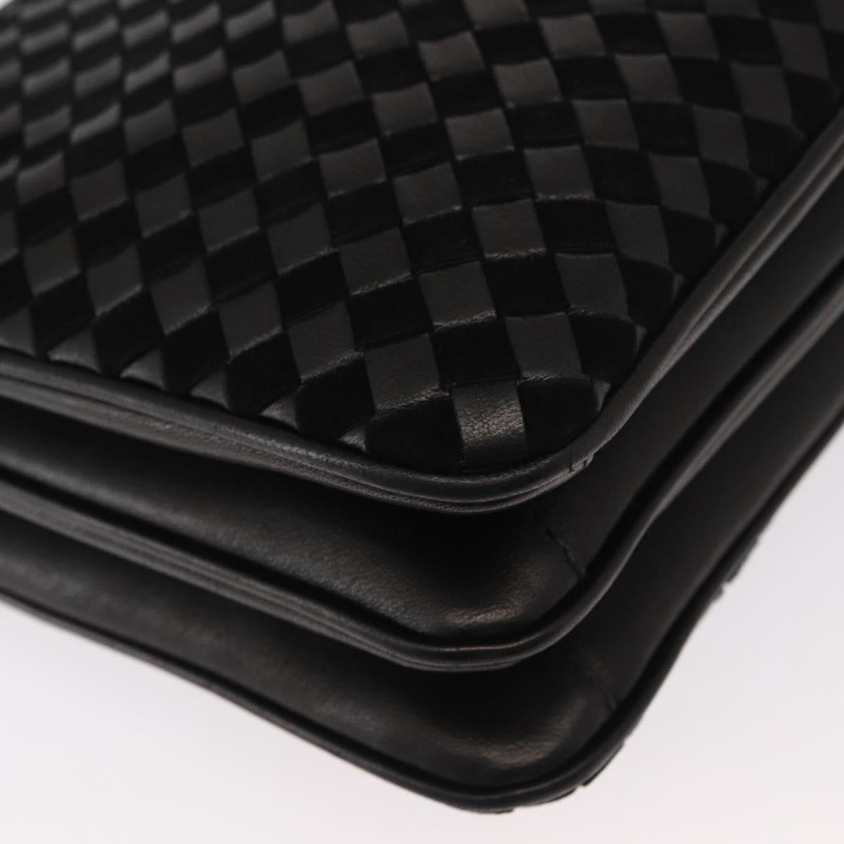 Bally Vintage Handbag Leather, BLACK, LEATHER, Handbag