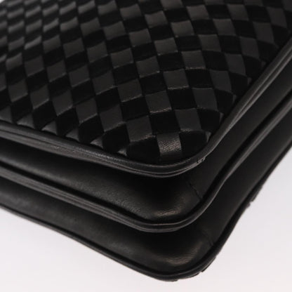 Bally Vintage Handbag Leather, BLACK, LEATHER, Handbag