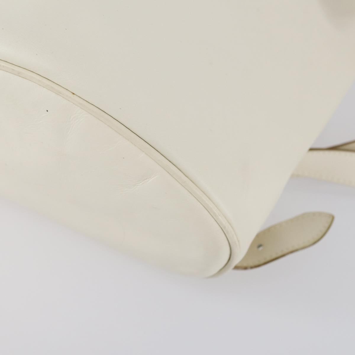 Salvatore Ferragamo Gancini Backpack Leather, WHITE, LEATHER, Backpack