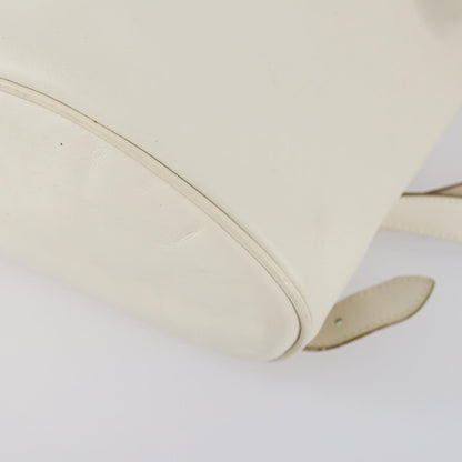 Salvatore Ferragamo Gancini Backpack Leather, WHITE, LEATHER, Backpack