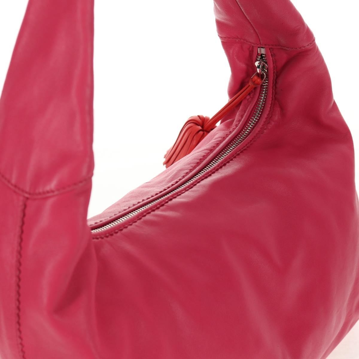 Loewe Anagram Shoulder Bag Leather, PINK, LEATHER, Shoulder bag