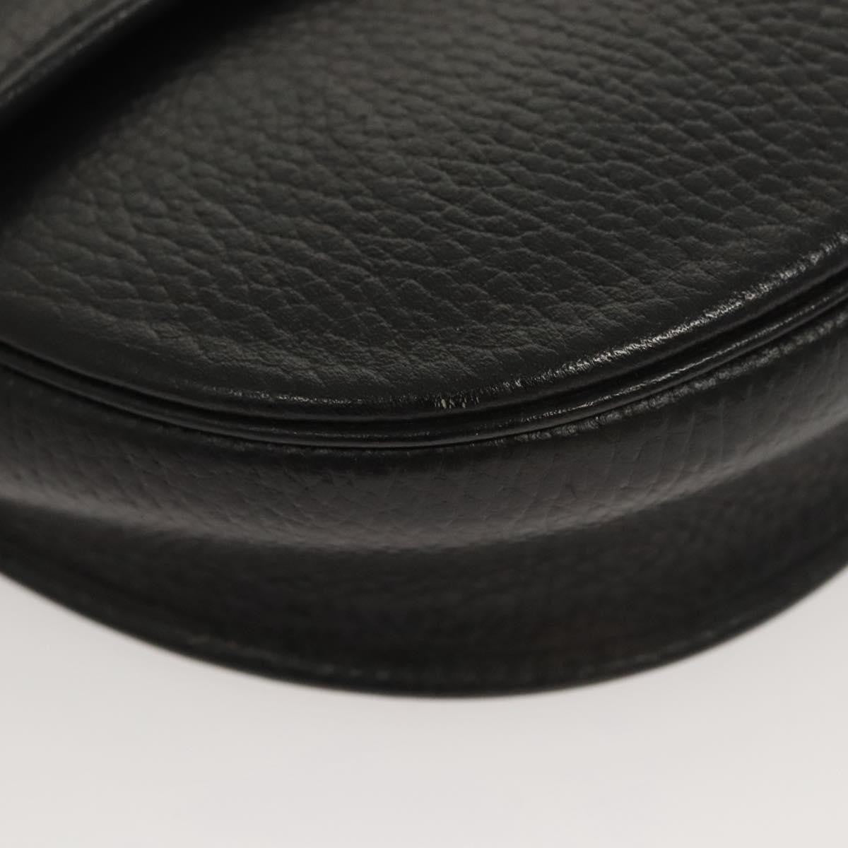 Christian Dior CD Shoulder bag Leather, BLACK, LEATHER, Shoulder bag