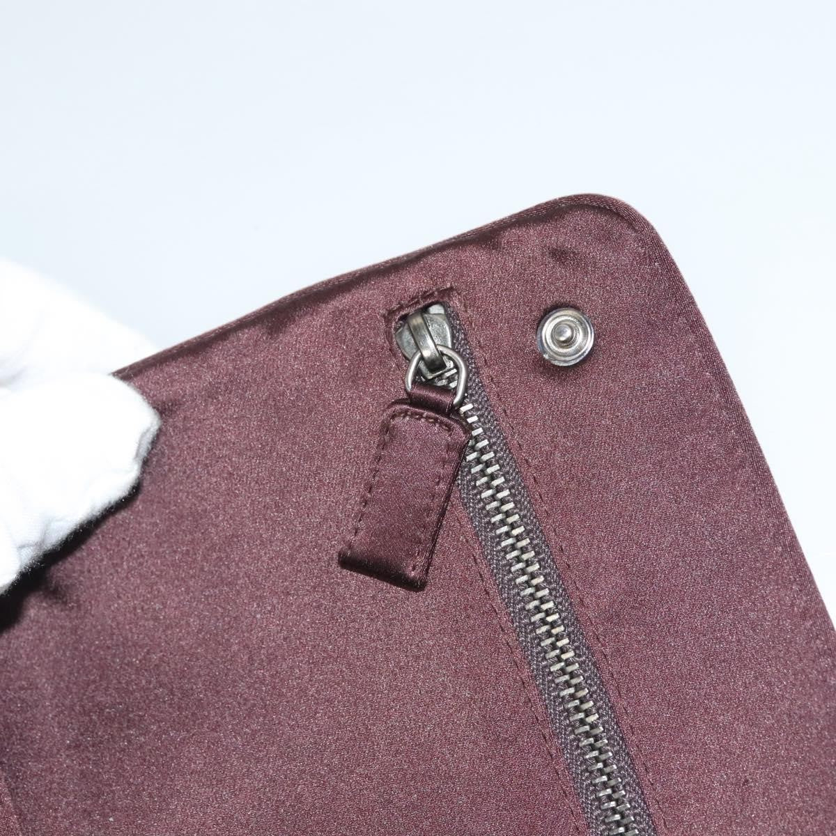 Prada Vintage Pouch Satin, BEIGE, SATIN, Clutche & pouche