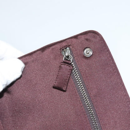 Prada Vintage Pouch Satin, BEIGE, SATIN, Clutche & pouche