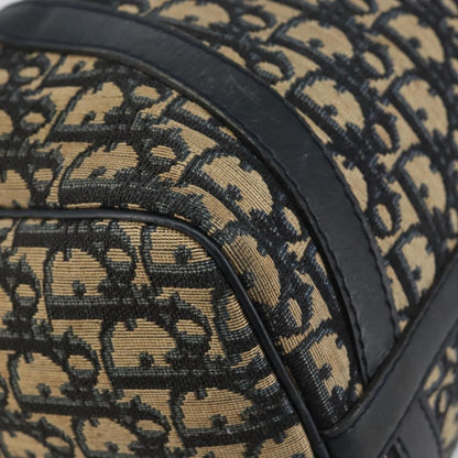 Christian Dior Vintage Trotter Boston Bag Canvas, NAVY, CANVAS, Travel bag