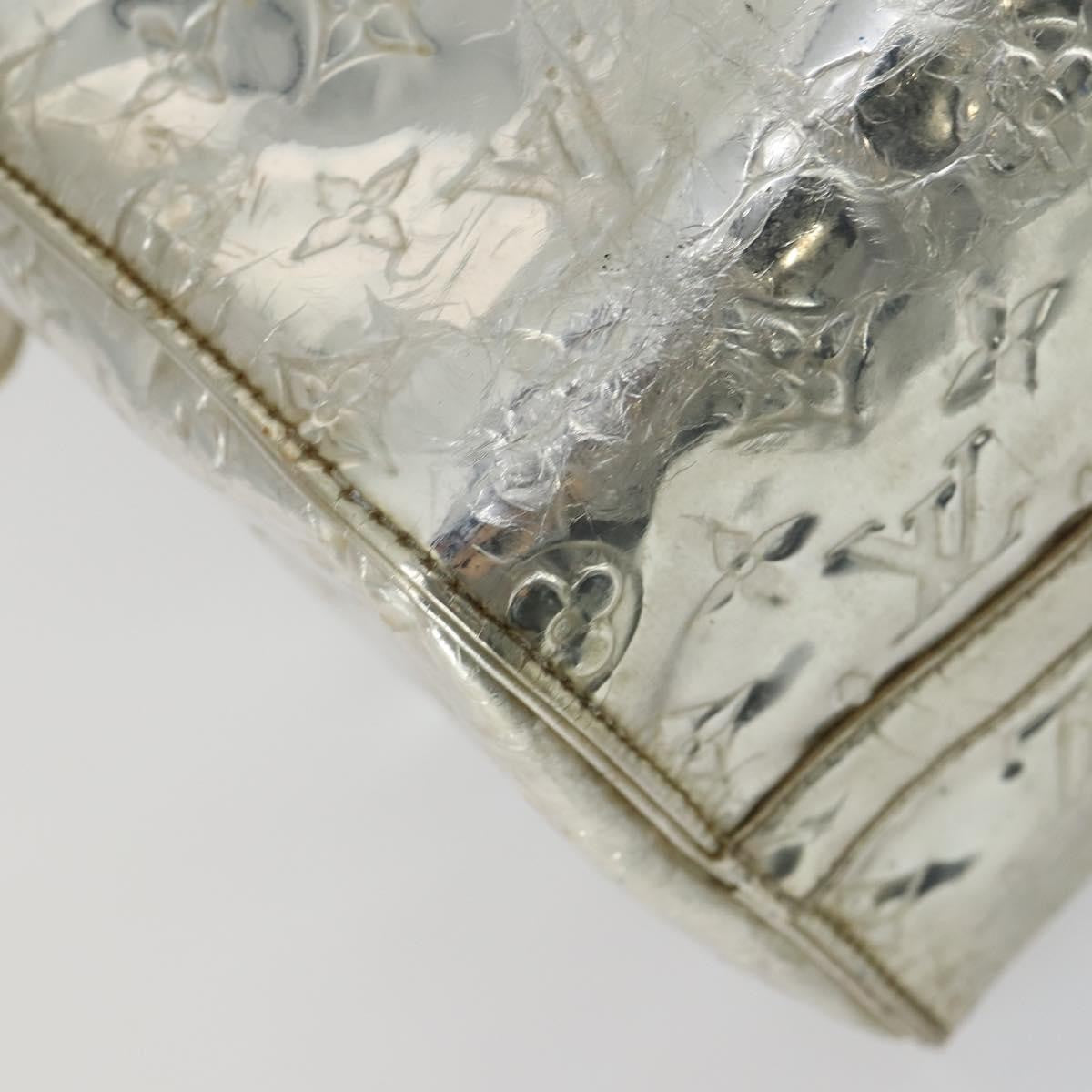 Louis Vuitton Speedy Handbag Monogram Vernis, SILVER, PATENT_LEATHER, Handbag