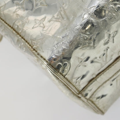 Louis Vuitton Speedy Handbag Monogram Vernis, SILVER, PATENT_LEATHER, Handbag