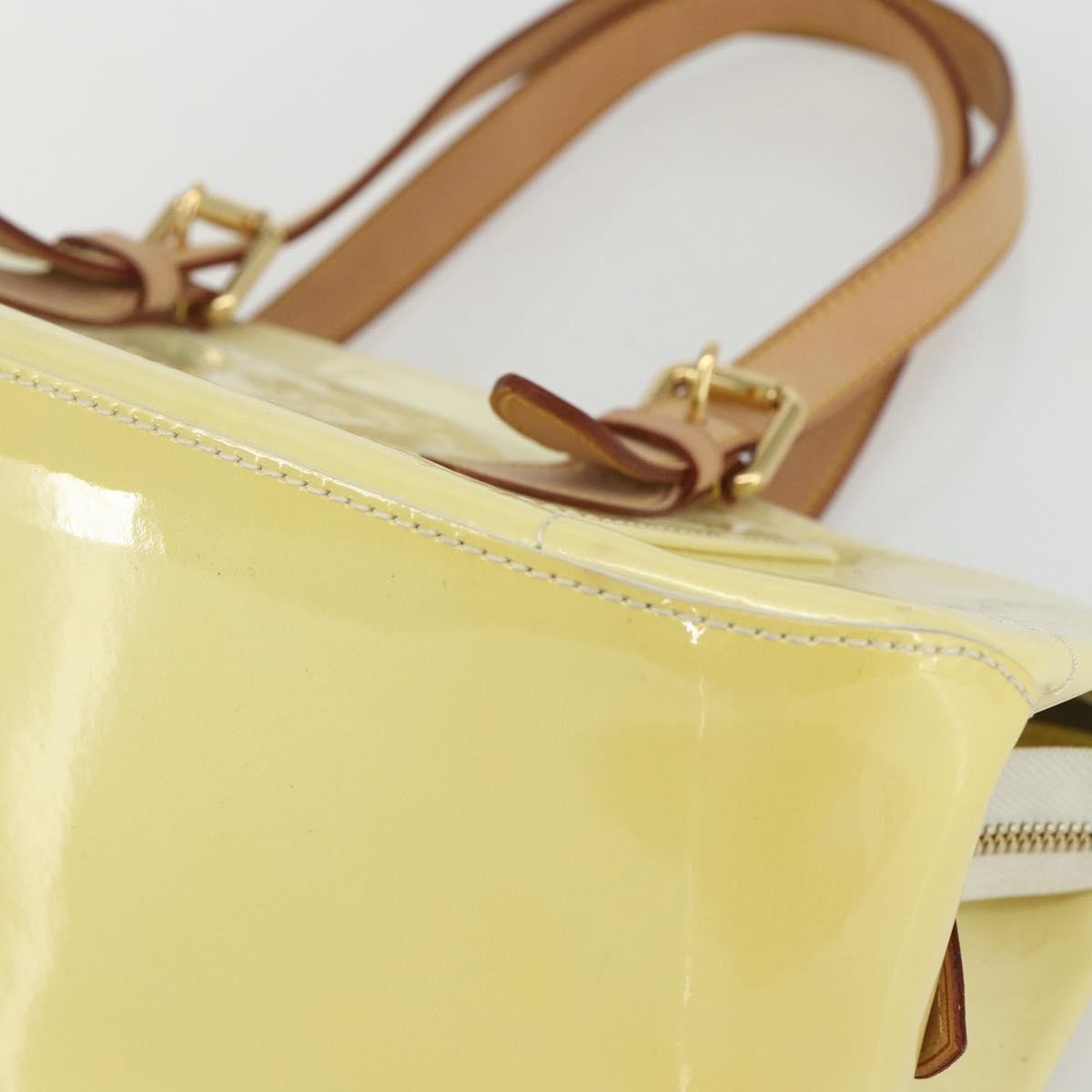 Louis Vuitton Rosewood Avenue Handbag Monogram Vernis, YELLOW, PATENT_LEATHER, Handbag