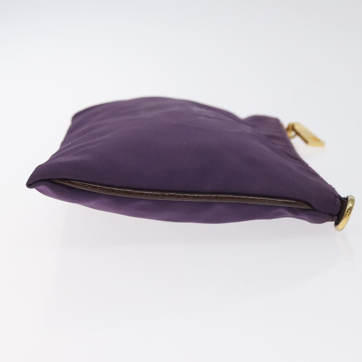 Prada Zip Pouch Tessuto, PURPLE, NYLON, Clutche & pouche