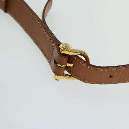 Celine Vintage Convertible Macadam Turnlock Shoulder Bag Canvas and Leather, BROWN, CANVAS, Shoulder bag