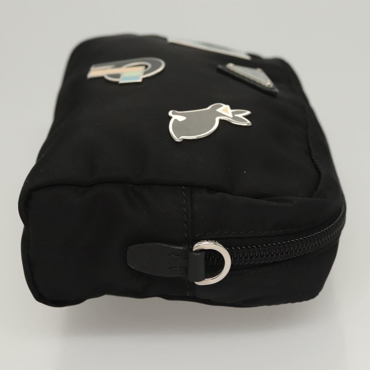 Prada Zip Pouch Tessuto, SILVER, NYLON, Clutche & pouche