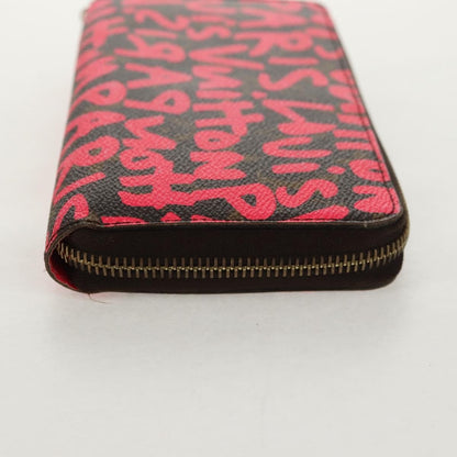 Louis Vuitton Zippy Wallet NM Monogram Graffiti, PINK, CANVAS, Wallets