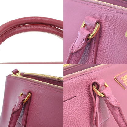 Prada Lux Open Tote Saffiano Leather, Pink, Leather, Tote Bag