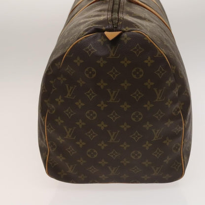 Louis Vuitton Keepall Bag Monogram Canvas, BROWN, CANVAS, Travel bag