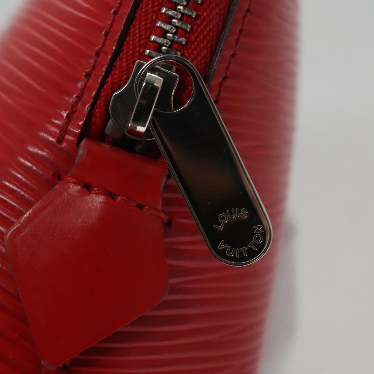 Louis Vuitton Cosmetic Pouch Epi Leather, RED, LEATHER, Clutche & pouche