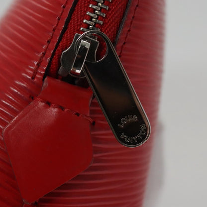 Louis Vuitton Cosmetic Pouch Epi Leather, RED, LEATHER, Clutche & pouche
