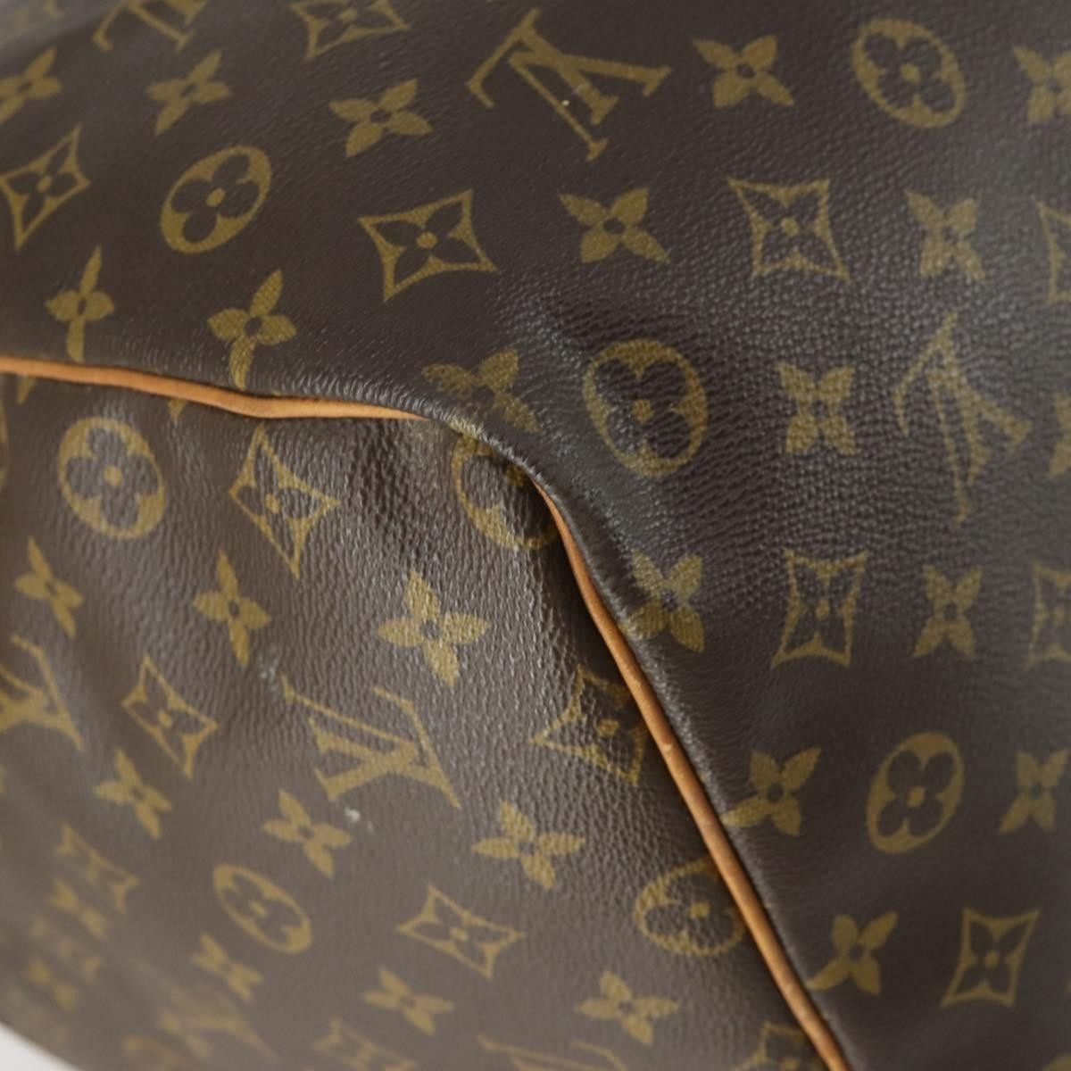 Louis Vuitton Keepall Bag Monogram Canvas, BROWN, CANVAS, Travel bag