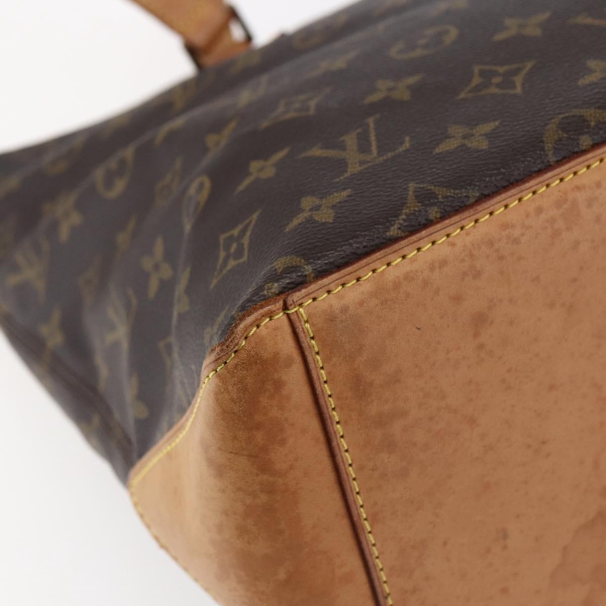 Louis Vuitton Cabas Mezzo Monogram Canvas, BROWN, CANVAS, Tote bag