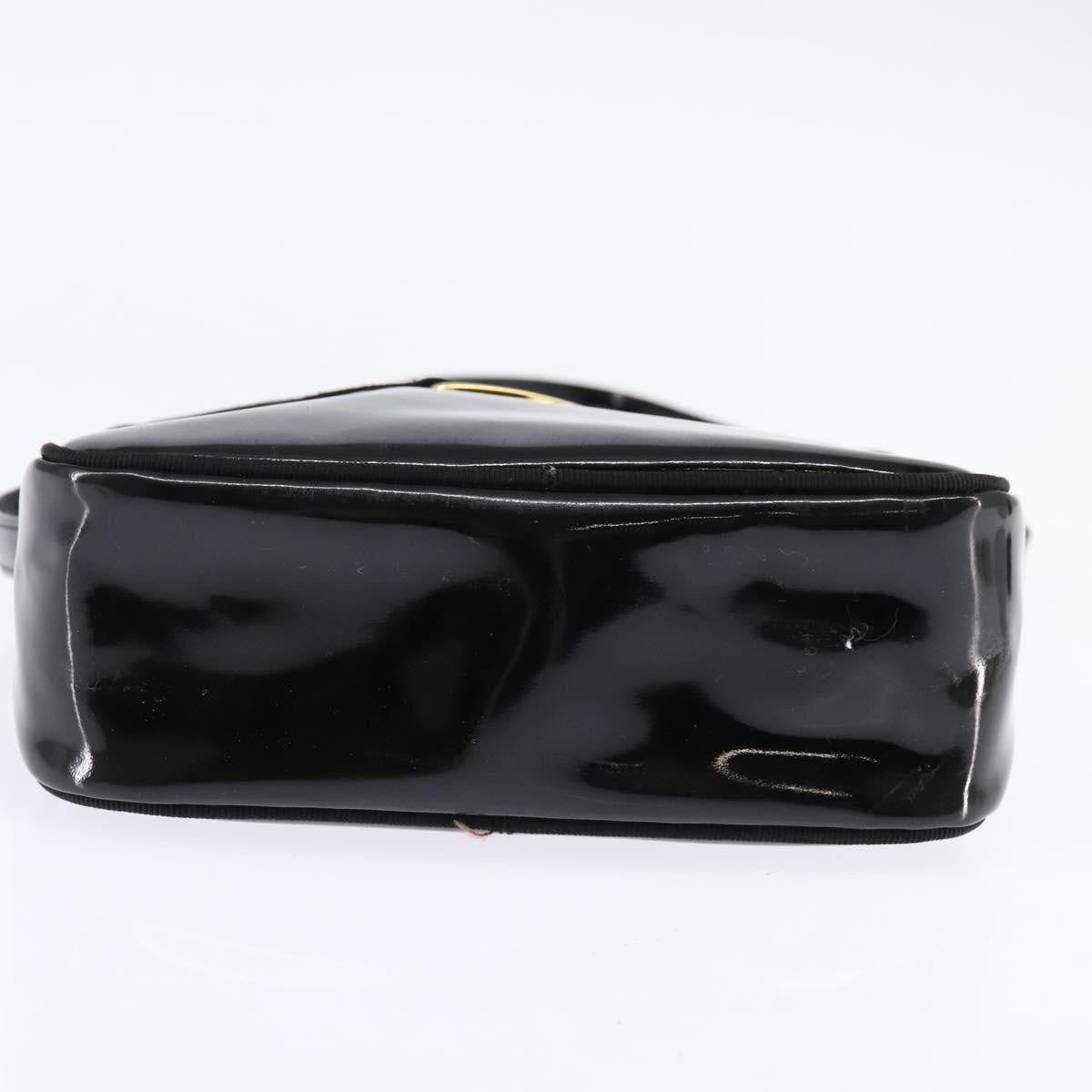 Salvatore Ferragamo Vara Bow camera Shoulder Bag Patent Leather, BLACK, PATENT_LEATHER, Shoulder bag