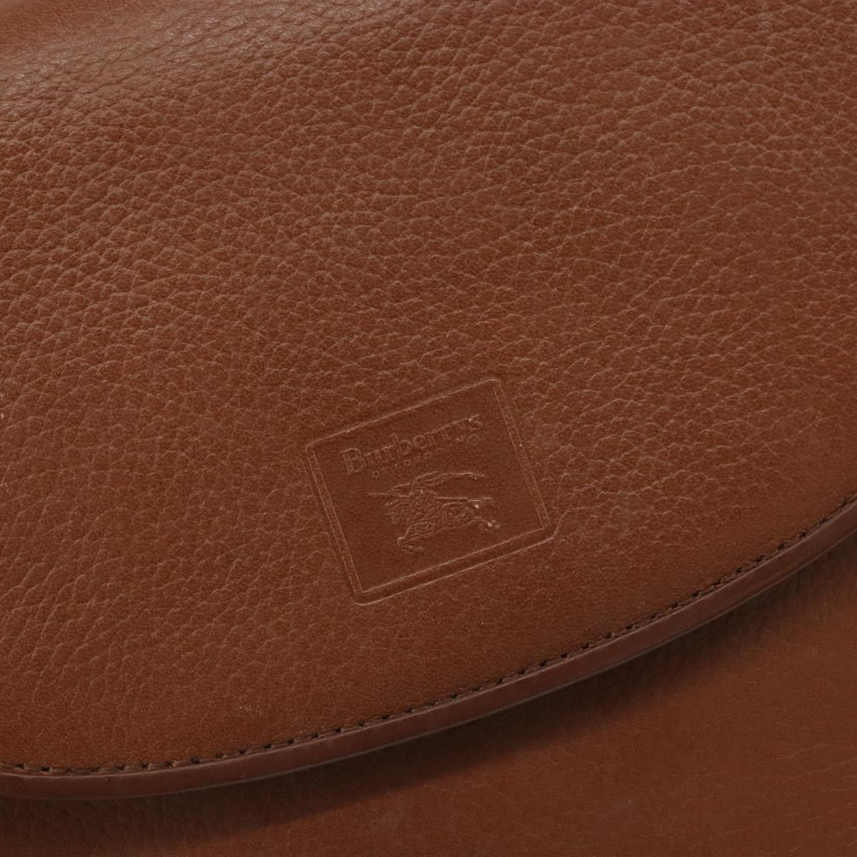 Burberry Vintage Flap Crossbody Bag Leather, BROWN, LEATHER, Shoulder bag