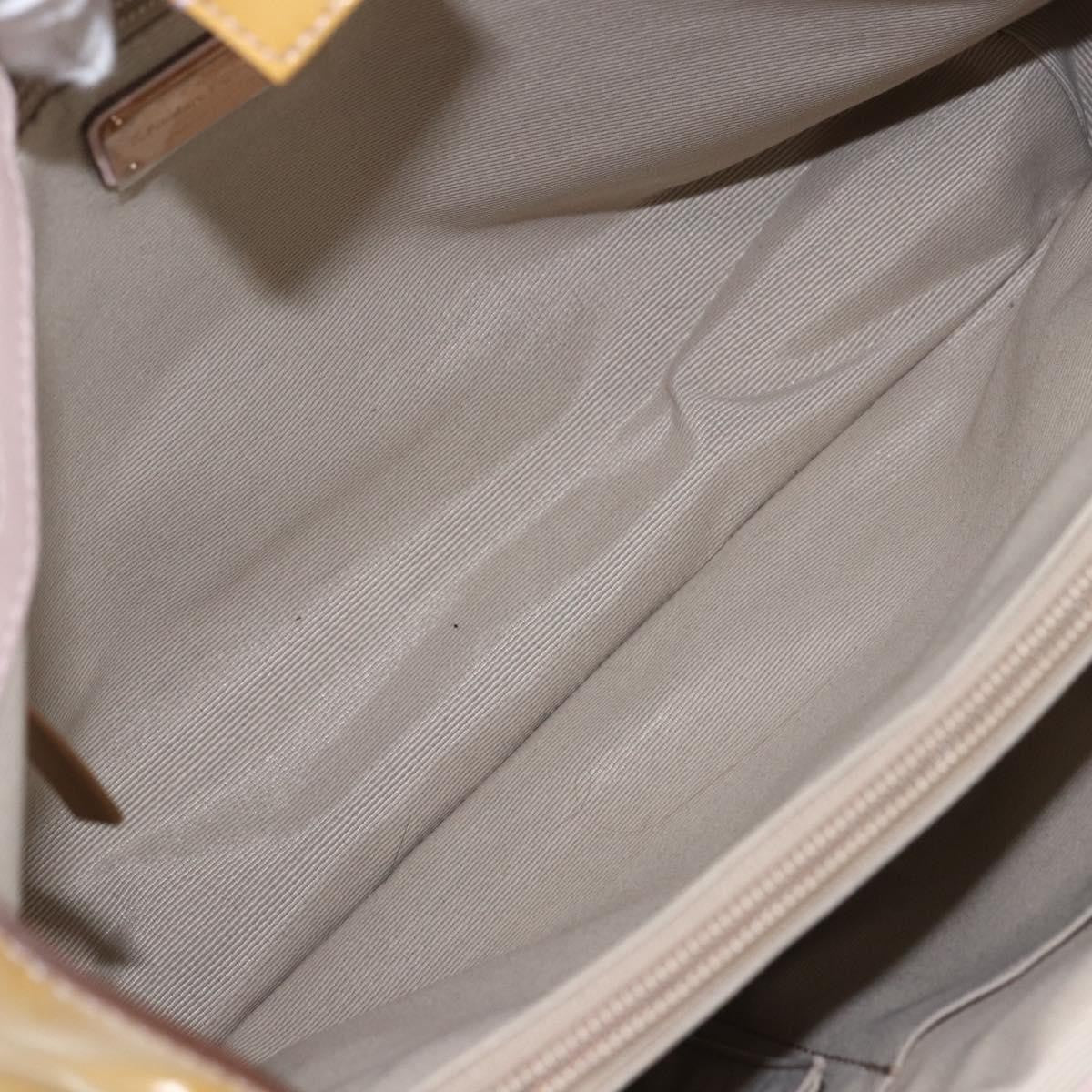 Salvatore Ferragamo Vala Handbag Patent leather, YELLOW, PATENT_LEATHER, Handbag