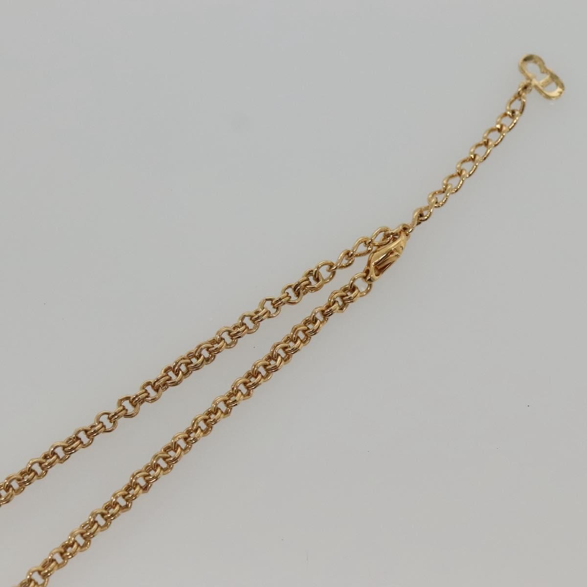 Christian Dior CD Pendant Necklace Gold-plated, GOLD, METAL, Necklace