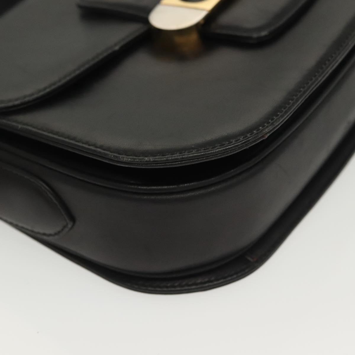 Celine Horse Carriage Shoulder bag Leather, BLACK, LEATHER, Shoulder bag