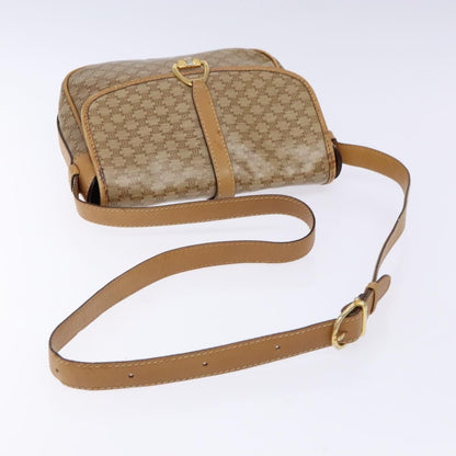 Celine Macadam Shoulder Bag PVC Leather, BEIGE, CANVAS, Shoulder bag