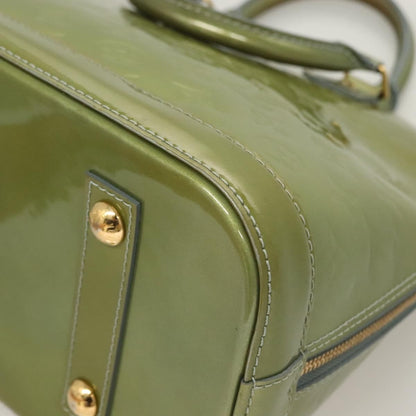 Louis Vuitton Alma Handbag Monogram Vernis, GREEN, PATENT_LEATHER, Handbag