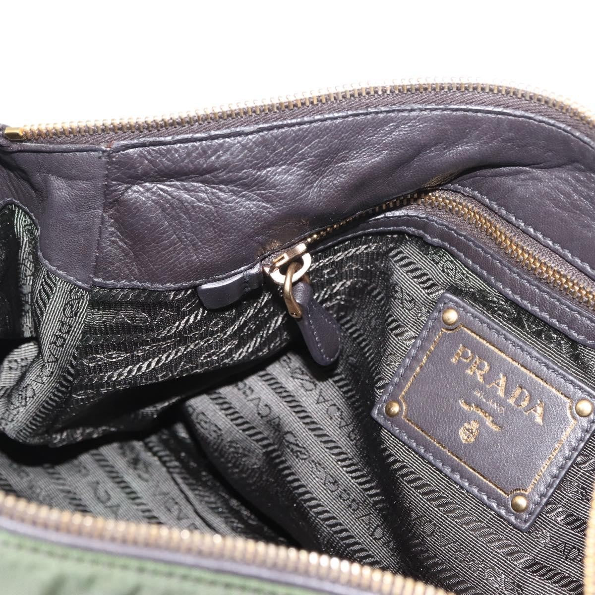 Prada Vintage Handbag Tessuto, KHAKI, NYLON, Handbag