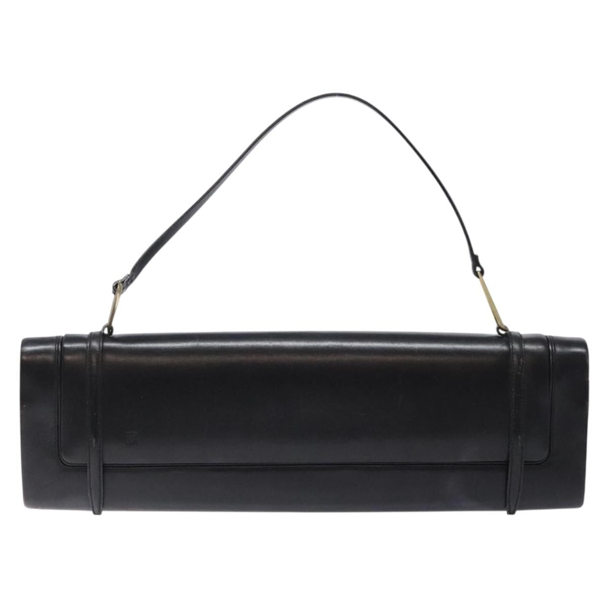 Loewe Vintage Shoulder Bag Leather, BLACK, LEATHER, Shoulder bag