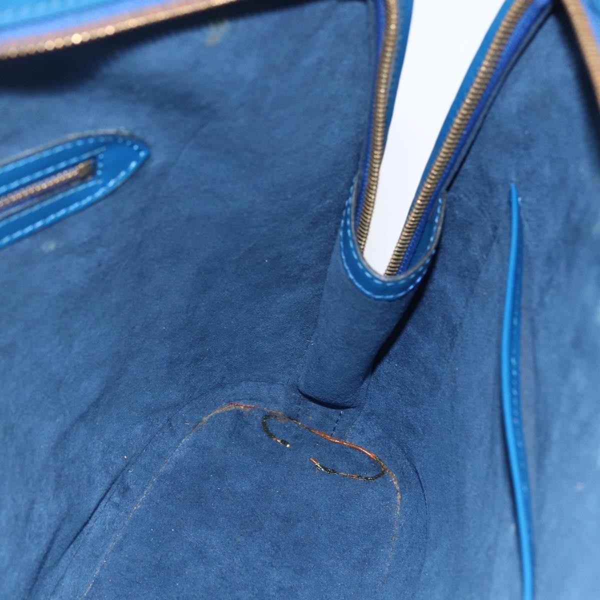 Louis Vuitton Lussac Handbag Epi Leather, BLUE, LEATHER, Shoulder bag