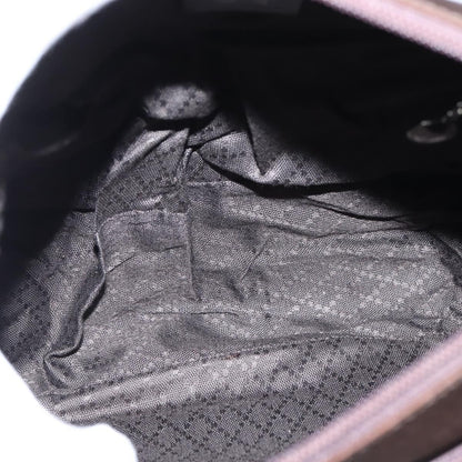 Gucci Vintage Bamboo Handle Bag Nylon, BROWN, NYLON, Handbag