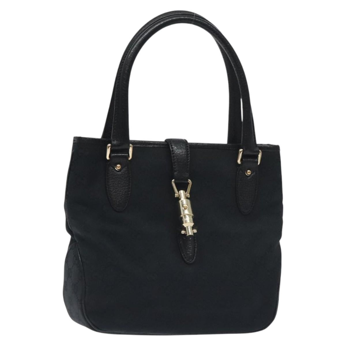 Gucci Jackie Tote GG Canvas, BLACK, CANVAS, Tote bag