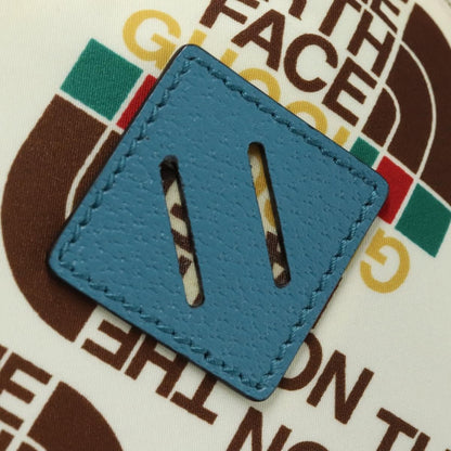 Gucci Gucci x The North Face Zip Backpack Printed Nylon, ECRU, NYLON, Backpack